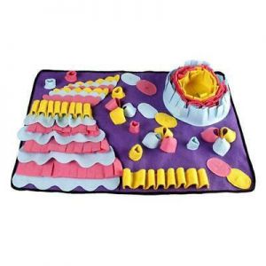    Pet Dog Snuffle Mat Slow Feeder Pet Puzzle Toys Training Blanket Feeding Mat