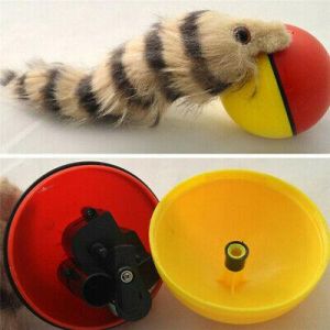 Outsideus pet products    Pet Dog Cat Electric Beaver Weasel Rolling Ball Toy Funny Rolling Ball Moving