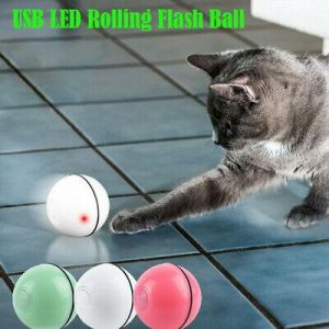 Outsideus pet products    Funny Pet Cat Dog LED Light Laser Ball Teaser Exercise Interactive Automatic Toy